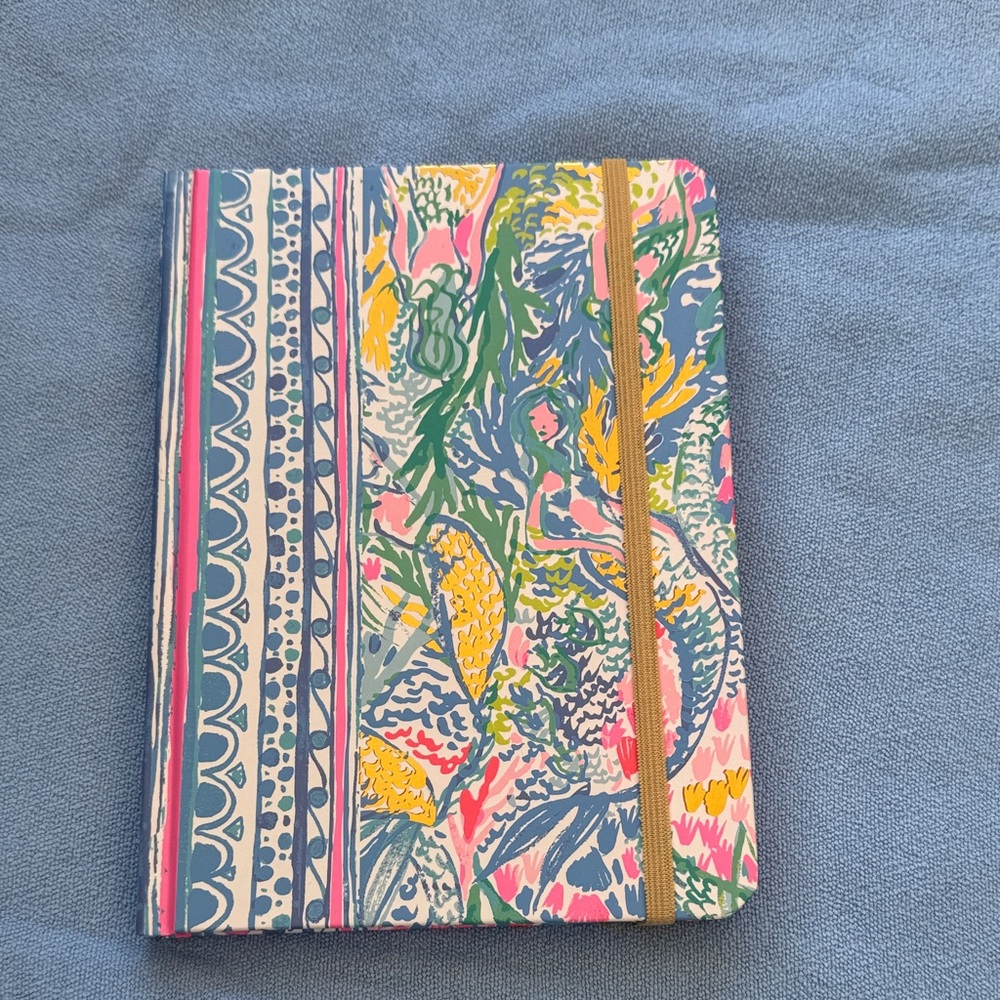 Lilly Pulitzer Mermaid Notebook with Elastic Band